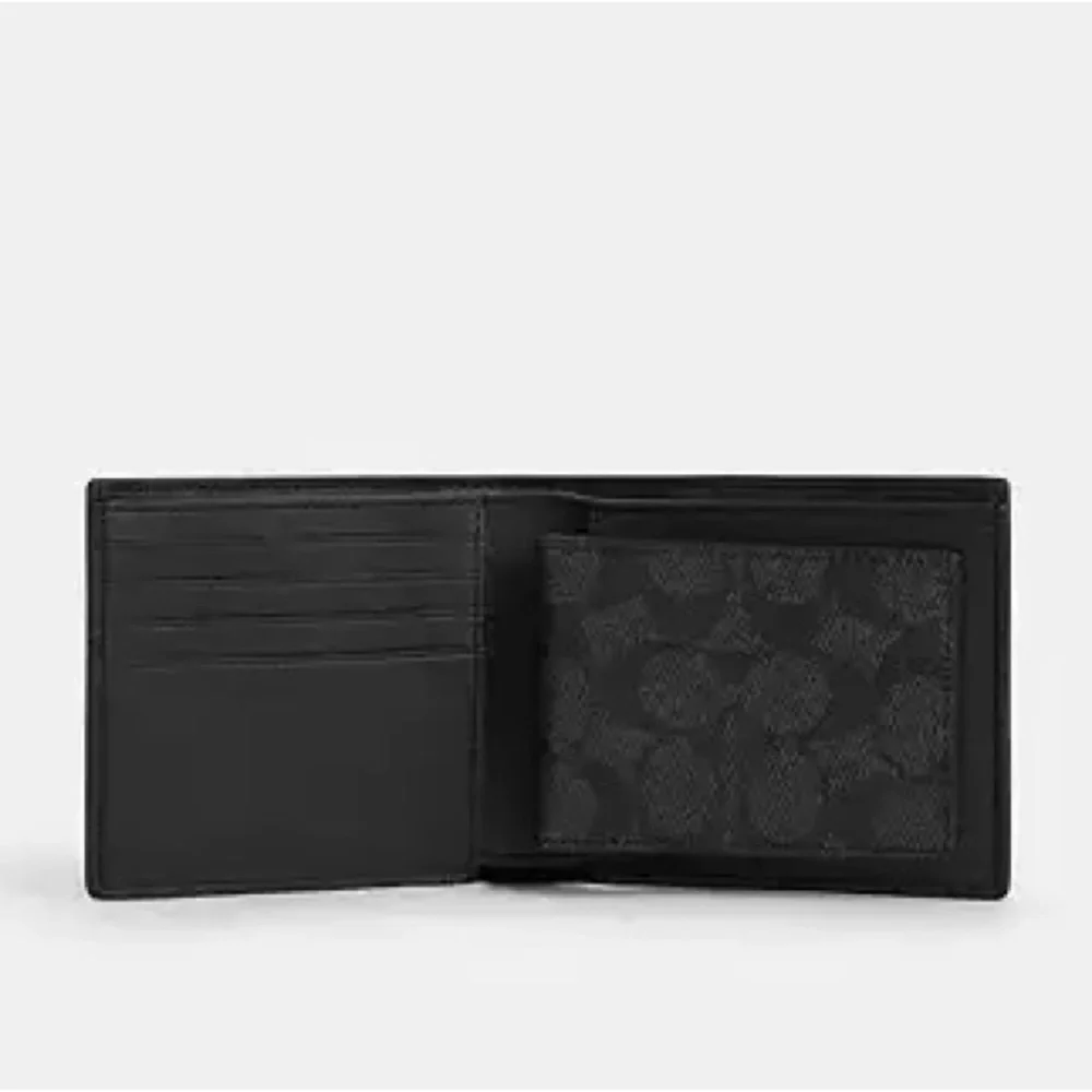 Coach 3-In-1 Wallet - Charcoal / Black